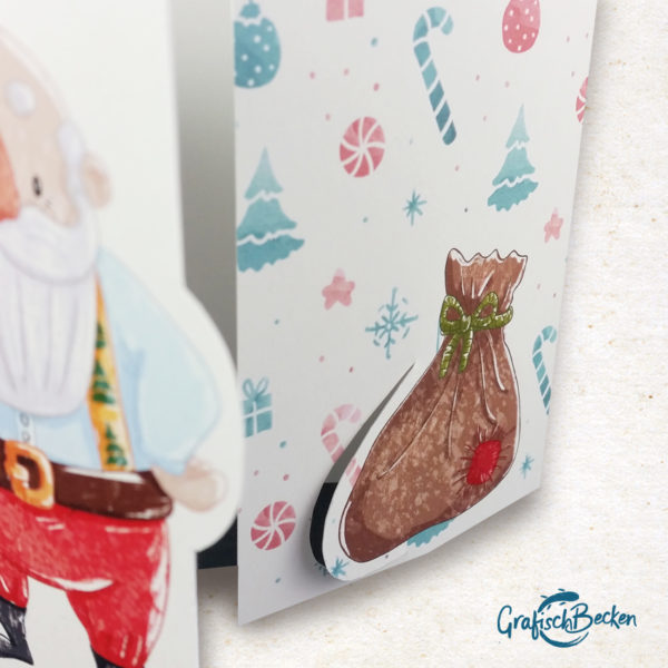 Weihnachten Weihnachtskarte handmade Postkarte Illustratorin Catharina Voigt GrafischBecken