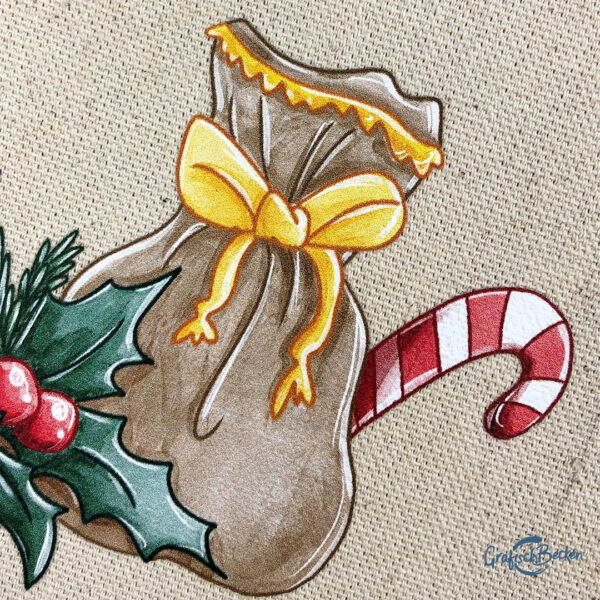 JUTETASCHE - personalisiertes Weihnachtsgeschenk